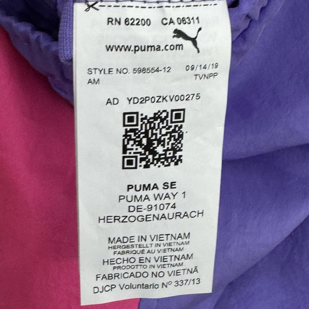 Puma TFS OG Retro Jogger Pants Sporty Luminous Purple Pink Women's XL Neon - Picture 12 of 14